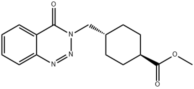 反式-4-[(4-氧代-1,2,3-苯并三嗪-3(4H)-基)甲基]环己烷甲酸甲酯