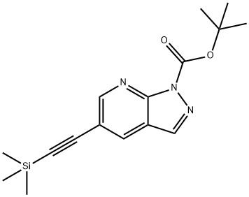 5-((三甲基甲硅烷基)乙炔基)-1H-吡唑并[3,4-B]吡啶-1-羧酸叔丁酯