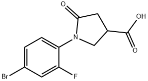 1-(4-bromo-2-fluorophenyl)-5-oxopyrrolidine-3-carboxylic acid