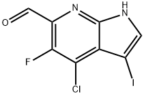 4-氯-5-氟-3-碘-7H-吡咯并[2,3-B]吡啶-6-甲醛