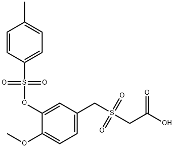 2-((4-METHOXY-3-(TOSYLOXY)BENZYL)SULFONYL)ACETIC ACID
