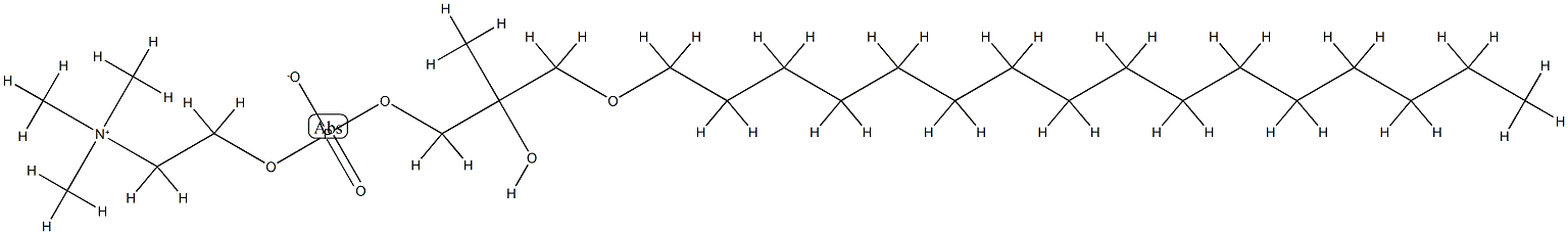 1-O-hexadecyl-2-C-methyl-3-phosphatidylcholine