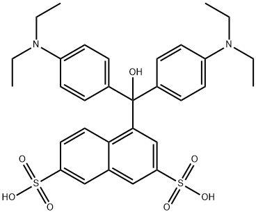 1-[Bis[4-(diethylamino)phenyl]hydroxymethyl]-3,6-naphthalenedisulfonic acid