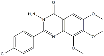 4(3H)-Quinazolinone,  3-amino-2-(p-chlorophenyl)-6,7,8-trimethoxy-  (6CI)