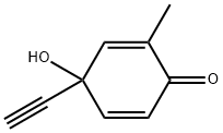 2,5-Cyclohexadien-1-one, 4-ethynyl-4-hydroxy-2-methyl- (6CI)