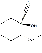 Cyclohexanecarbonitrile, 1-hydroxy-2-(1-methylethyl)-, (1R,2S)-rel- (9CI)