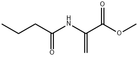 2-Propenoic  acid,  2-[(1-oxobutyl)amino]-,  methyl  ester