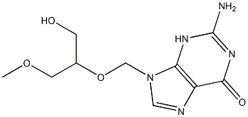 2-amino-9-[(1-hydroxy-3-methoxypropan-2-yl)oxymethyl]-3H-purin-6-one