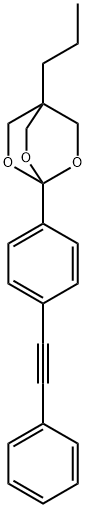 2,6,7-Trioxabicyclo(2.2.2)octane, 1-(4-(phenylethynyl)phenyl)-4-propyl -