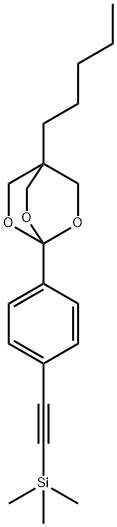 ((4-(4-Pentyl-2,6,7-trioxabicyclo(2.2.2)oct-1-yl)phenyl)ethynyl)trimet hylsilane