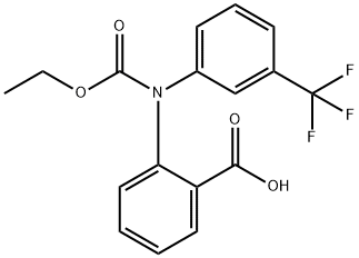 Benzoic  acid,  2-[(ethoxycarbonyl)[3-(trifluoromethyl)phenyl]amino]-
