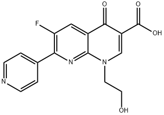 6-Fluoro-1-(2-hydroxyethyl)-4-oxo-7-(pyridin-4-yl)-1,4-dihydro-1,8-naphthyridine-3-carboxylic acid