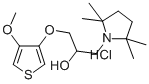 1-Pyrrolidineethanol, alpha-(((4-methoxy-3-thienyl)oxy)methyl)-2,2,5,5 -tetramethyl-, hydrochloride