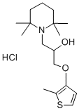 1-Piperidineethanol, alpha-(((2-methyl-3-thienyl)oxy)methyl)-2,2,6,6-t etramethyl-, hydrochloride