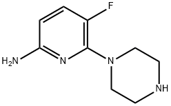 2-Pyridinamine,5-fluoro-6-(1-piperazinyl)-(9CI)