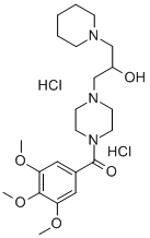 alpha-(1-Piperidinylmethyl)-4-(3,4,5-trimethoxybenzoyl)-1-piperazineet hanol dihydrochloride