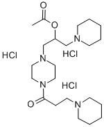1-(3-Piperidinopropionyl)-4-(2-acetyloxy-3-piperidinopropyl)piperazine  trihydrochloride
