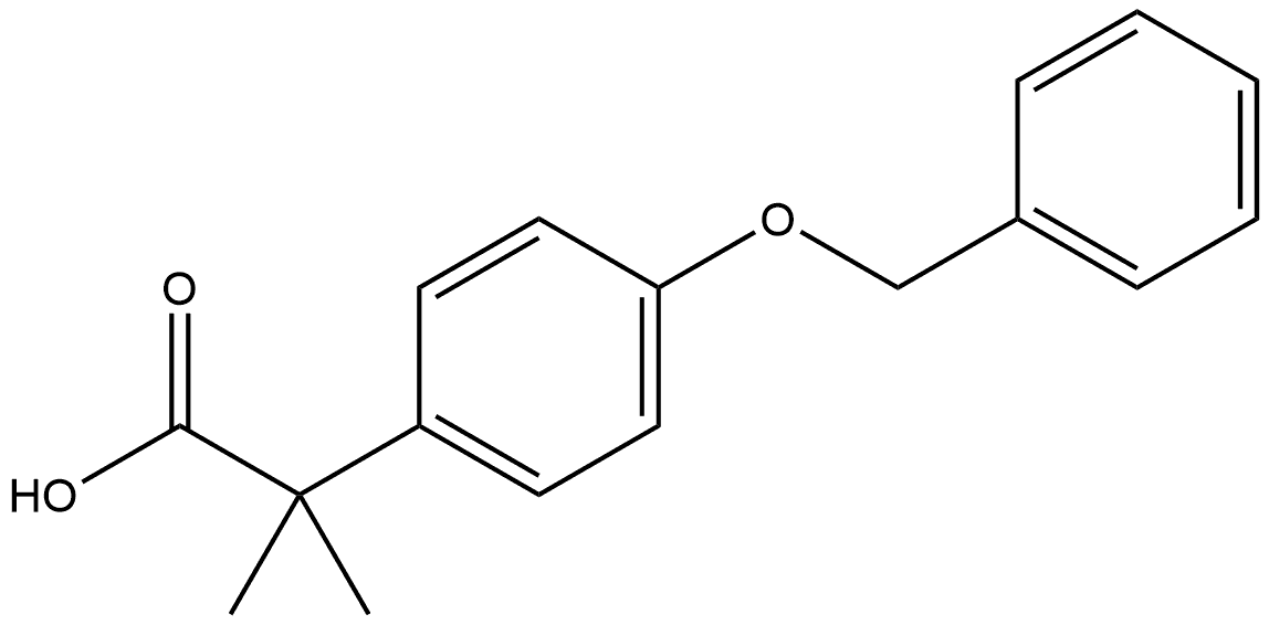 2-(4-(benzyloxy)phenyl)-2-methylpropanoic acid