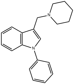 1-Phenyl-3-(piperidinomethyl)indole