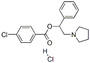 (1-phenyl-2-pyrrolidin-1-yl-ethyl) 4-chlorobenzoate hydrochloride
