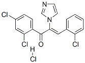 2-Propen-1-one,  3-(2-chlorophenyl)-1-(2,4-dichlorophenyl)-2-(1H-imidazol-1-yl)-,  monohydrochloride  (9CI)