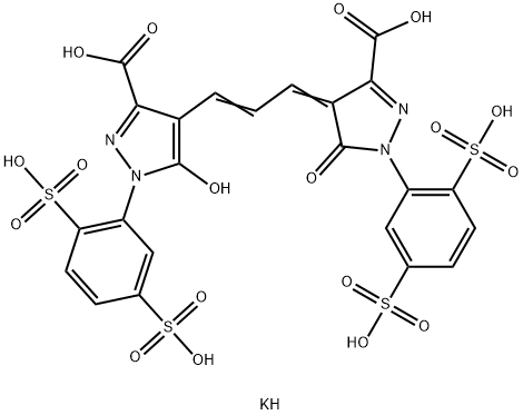4-[3-[3-Carboxy-1-(2,5-dipotassiosulfophenyl)-5-hydroxy-1H-pyrazol-4-yl]-2-propenylidene]-1-(2,5-dipotassiosulfophenyl)-4,5-dihydro-5-oxo-1H-pyrazole-3-carboxylic acid