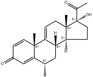 17Α- 羟基 -6Α- 甲基-1,4,9(11)-三烯孕甾-3,20-二酮