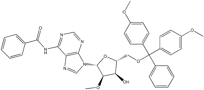 N-(9-((2R,3R,4R,5R)-5-((双(4-甲氧基苯基)(苯基)甲氧基)甲基)-4-羟基-3-甲氧基四氢呋喃-2-基)-9H-嘌呤-6-基)苯甲酰胺