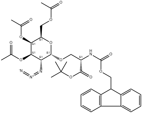 N-(9-Fluorenylmethoxycarbonyl)-O-(3,4,6-tri-O-acetyl-2-azido-2-desoxy-α-D-galactopyranosyl)-L-serin-tert-butylester