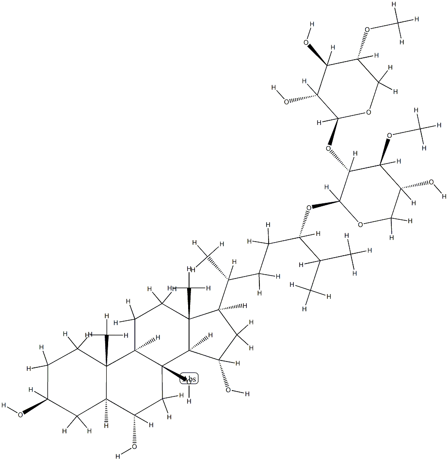 (24S)-24-[3-O-Methyl-2-O-(4-O-methyl-β-D-xylopyranosyl)-β-D-xylopyranosyloxy]-5α-cholestane-3β,6α,8,15α-tetraol