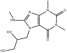 7-(2,3-dihydroxypropyl)-1,3-dimethyl-8-methylamino-purine-2,6-dione