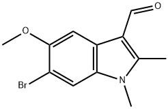 6-溴-5-甲氧基-1,2-二甲基-1H-吲哚-3-甲醛