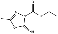 1,3,4-Oxadiazole-3(2H)-carboxylic  acid,  2-imino-5-methyl-,  ethyl  ester