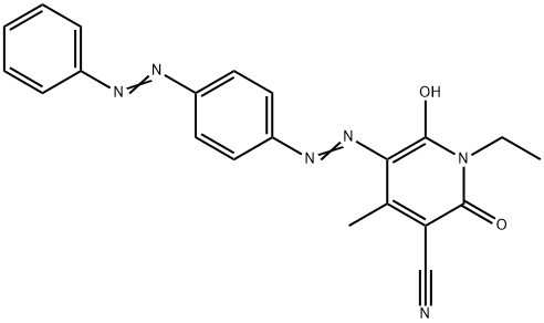 3-Cyano-1-ethyl-6-hydroxy-4-methyl-5-[4-(phenylazo)phenylazo]-2-pyridone