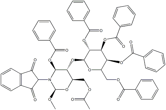 methyl 6-O-acetyl-3-O-benzoyl-4-O-(2,3,4,6-tetra-O-benzoylgalactopyranosyl)-2-deoxy-2-phthalimidoglucopyranoside