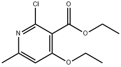 2-CHLORO-4-ETHOXY-6-METHYL-3-PYRIDINECARBOXYLIC ACID ETHYL ESTER