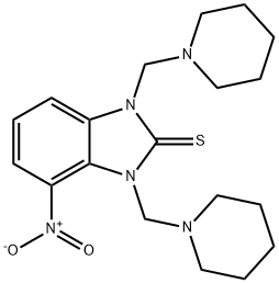 2H-Benzimidazole-2-thione, 1,3-dihydro-1,3-bis(1-piperidinylmethyl)-4-nitro-