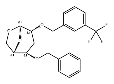 .beta.-D-ribo-Hexopyranose, 1,6-anhydro-3-deoxy-4-O-(phenylmethyl)-2-O-3-(trifluoromethyl)phenylmethyl-