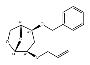 .beta.-D-ribo-Hexopyranose, 1,6-anhydro-3-deoxy-4-O-(phenylmethyl)-2-O-2-propenyl-