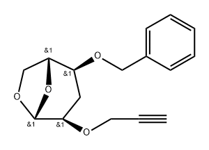 .beta.-D-ribo-Hexopyranose, 1,6-anhydro-3-deoxy-4-O-(phenylmethyl)-2-O-2-propynyl-