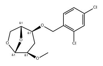 .beta.-D-ribo-Hexopyranose, 1,6-anhydro-3-deoxy-4-O-(2,4-dichlorophenyl)methyl-2-O-methyl-