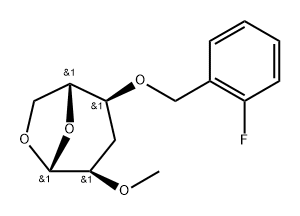 .beta.-D-ribo-Hexopyranose, 1,6-anhydro-3-deoxy-4-O-(2-fluorophenyl)methyl-2-O-methyl-