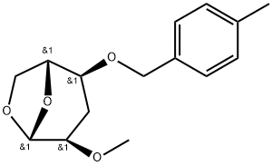 .beta.-D-ribo-Hexopyranose, 1,6-anhydro-3-deoxy-2-O-methyl-4-O-(4-methylphenyl)methyl-