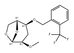 .beta.-D-ribo-Hexopyranose, 1,6-anhydro-3-deoxy-2-O-methyl-4-O-2-(trifluoromethyl)phenylmethyl-