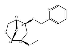 .beta.-D-ribo-Hexopyranose, 1,6-anhydro-3-deoxy-2-O-methyl-4-O-(2-pyridinylmethyl)-