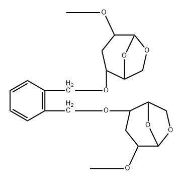 .beta.-D-ribo-Hexopyranose, 4,4-O-1,2-phenylenebis(methylene)bis1,6-anhydro-3-deoxy-2-O-methyl-