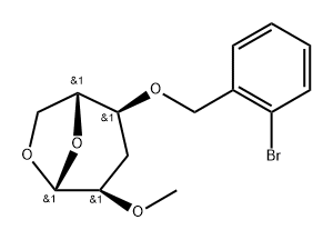 .beta.-D-ribo-Hexopyranose, 1,6-anhydro-4-O-(2-bromophenyl)methyl-3-deoxy-2-O-methyl-