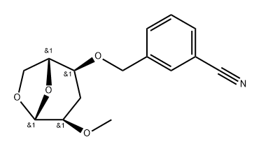 .beta.-D-ribo-Hexopyranose, 1,6-anhydro-4-O-(3-cyanophenyl)methyl-3-deoxy-2-O-methyl-