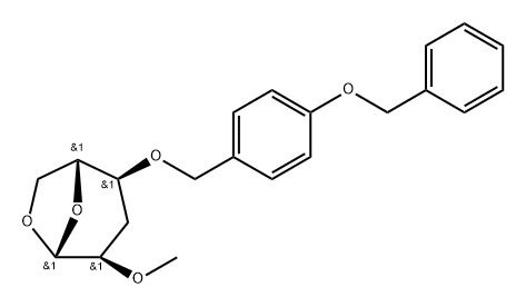 .beta.-D-ribo-Hexopyranose, 1,6-anhydro-3-deoxy-2-O-methyl-4-O-4-(phenylmethoxy)phenylmethyl-
