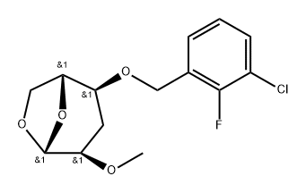 .beta.-D-ribo-Hexopyranose, 1,6-anhydro-4-O-(3-chloro-2-fluorophenyl)methyl-3-deoxy-2-O-methyl-